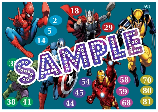 perty Superhero theme Tambola Housie (list2180_1) - 16