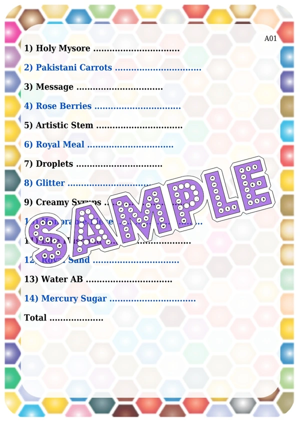 perty Sweets theme Paper Games (list1682_1) - 12