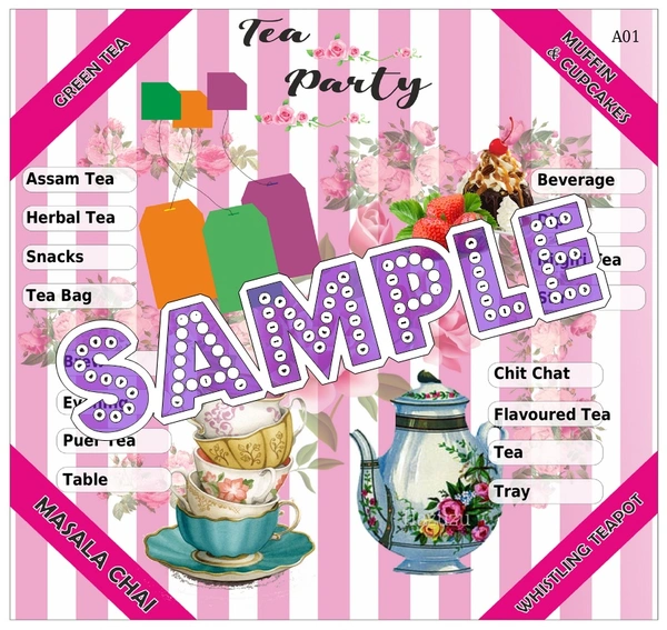 perty Tea theme Tambola Housie (list1291_1) - 36