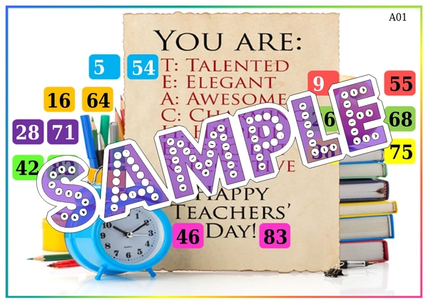 perty Teachers Day theme Tambola Housie (list495_2) - 48