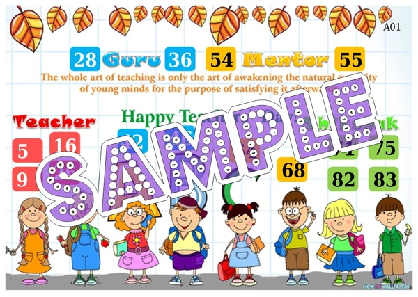 perty Teachers Day theme Tambola Housie (list497_3) - 48