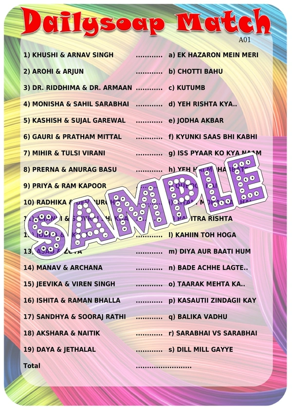 perty Television theme Paper Games (list1566_1) - 24