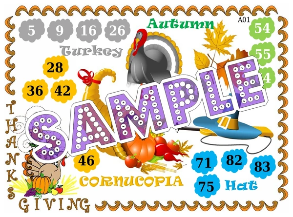 perty Thanks Giving theme Tambola Housie (list559_2) - 16