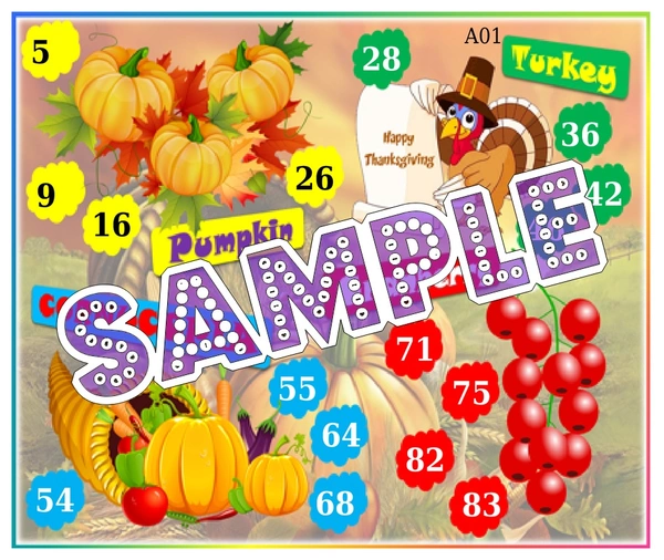 perty Thanks Giving theme Tambola Housie (list562_1) - 24