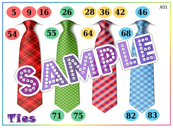 perty Tie theme Tambola Housie (list2411_1) - 16