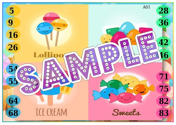 perty Toffee theme Tambola Housie (list2619_1) - 24