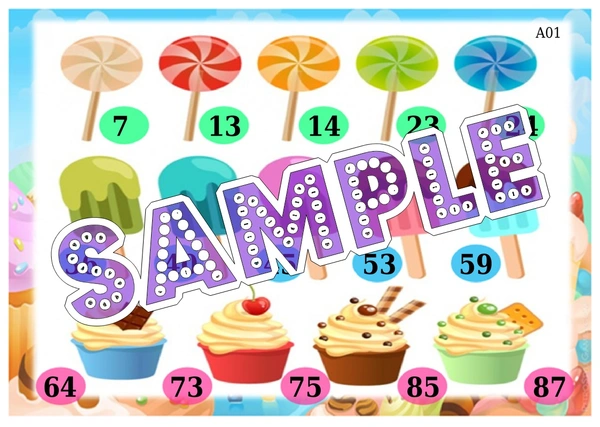 perty Toffee theme Tambola Housie (list2620_1) - 24