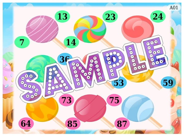 perty Toffee theme Tambola Housie (list2623_1) - 24