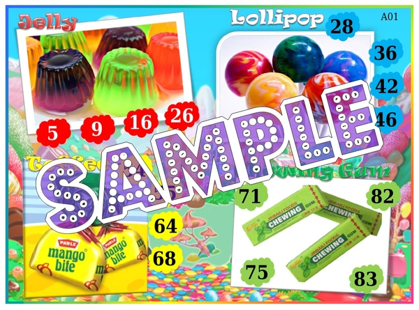 perty Toffee theme Tambola Housie (list538_2) - 48