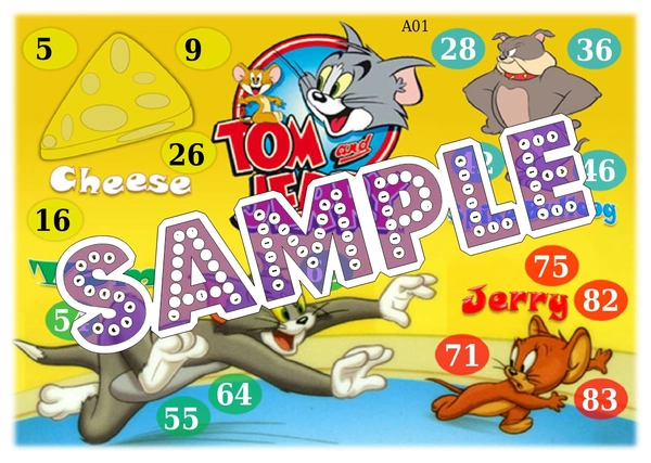 perty Tom and Jerry theme Tambola Housie (list178_3) - 48