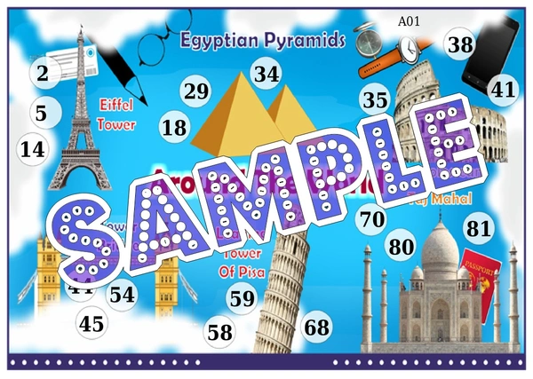 perty Travel theme Tambola Housie (list1487_1) - 16
