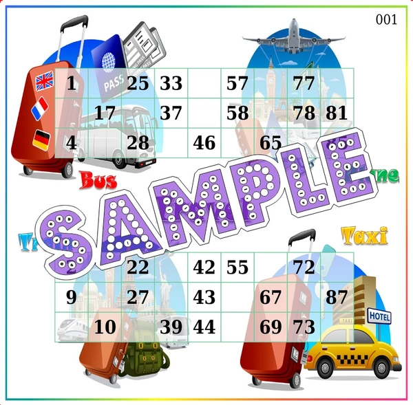 perty Travel theme Tambola Housie (list3640_2) - 36
