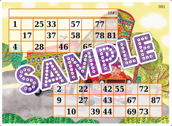 perty Truck theme Tambola Housie (list1185_1) - 48