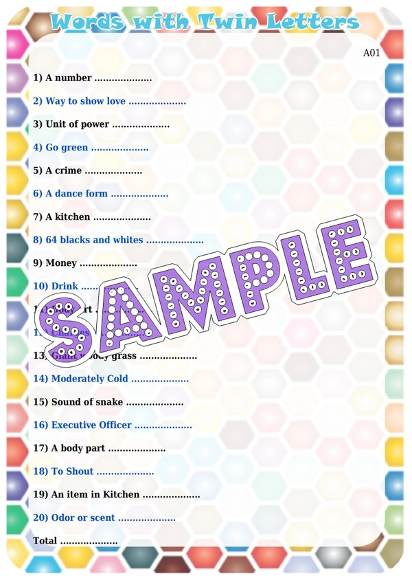 perty Twin theme Paper Games (list1618_1) - 12