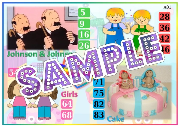perty Twin theme Tambola Housie (list466_1) - 24