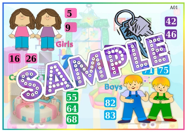 perty Twin theme Tambola Housie (list468_1) - 16