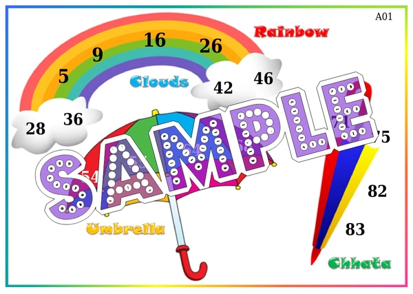 perty Umbrella theme Tambola Housie (list639_1) - 24