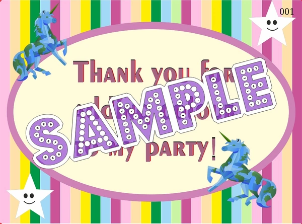 perty Unicorn theme Cards (list1955_1) - 24