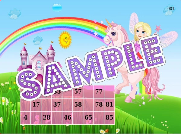perty Unicorn theme Tambola Housie (list3260_1) - 48