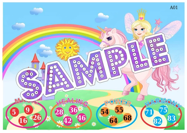 perty Unicorn theme Tambola Housie (list3261_1) - 16