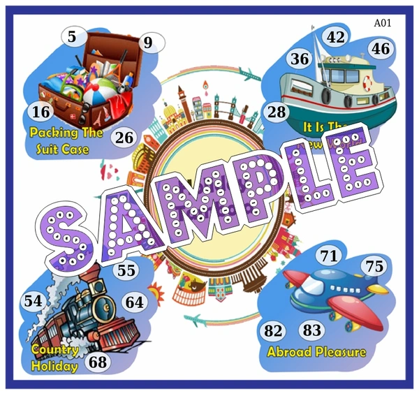 perty Vacation theme Tambola Housie (list1361_1) - 18