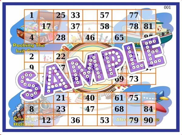 perty Vacation theme Tambola Housie (list3643_1) - 24