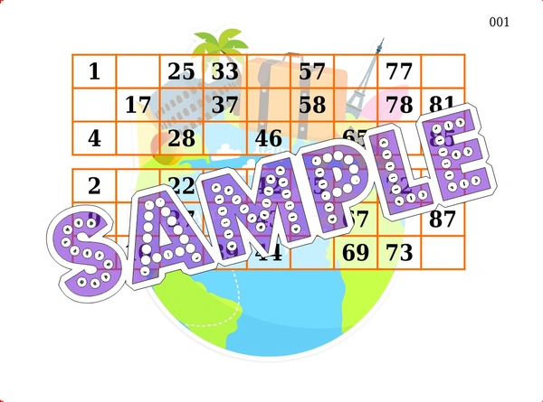 perty Vacation theme Tambola Housie (list3644_1) - 24