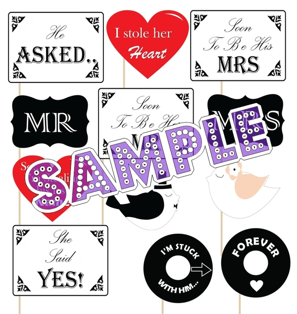 perty Valentine theme Props (list1840) - 6 x 4.4