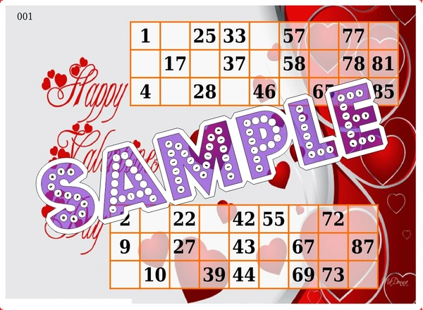 perty Valentine theme Tambola Housie (list1019_1) - 16