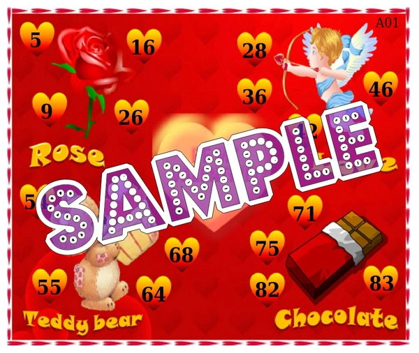 perty Valentine theme Tambola Housie (list254_2) - 24