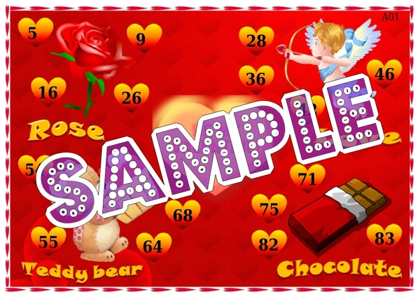 perty Valentine theme Tambola Housie (list254_3) - 24