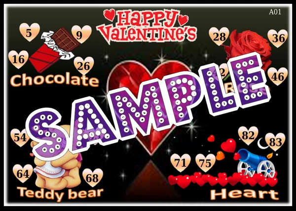 perty Valentine theme Tambola Housie (list255_3) - 48