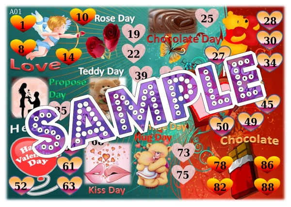 perty Valentine theme Tambola Housie (list331_4) - 24