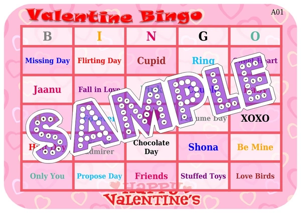 perty Valentine theme Tambola Housie (list813_1) - 24