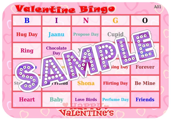 perty Valentine theme Tambola Housie (list828_1) - 48