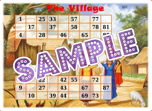 perty Village theme Tambola Housie (list2932_1) - 16