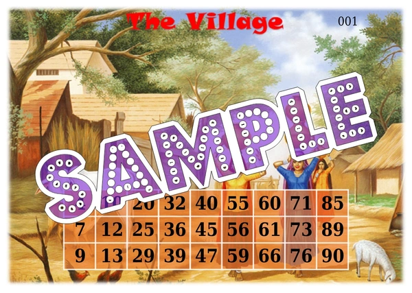 perty Village theme Tambola Housie (list2987_2) - 48