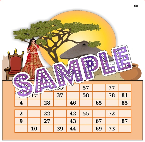 perty Village theme Tambola Housie (list3555_1) - 36