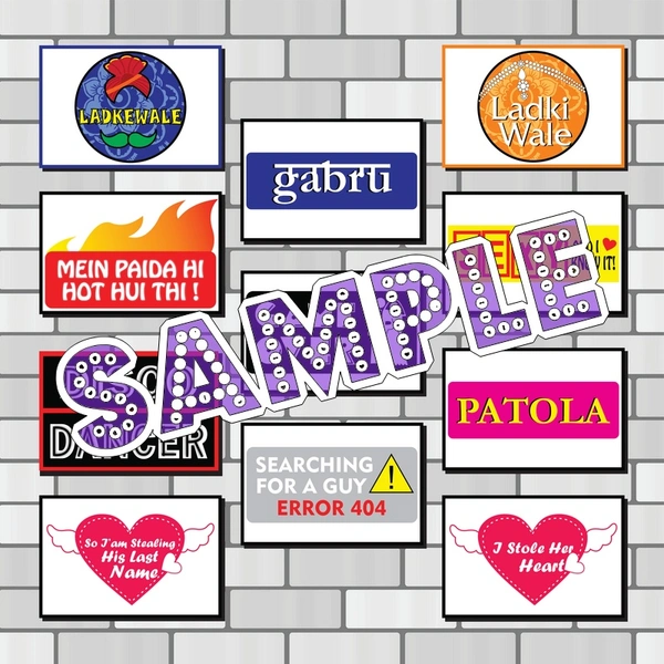 perty Wedding theme Props (list1885) - 6 x 4.4