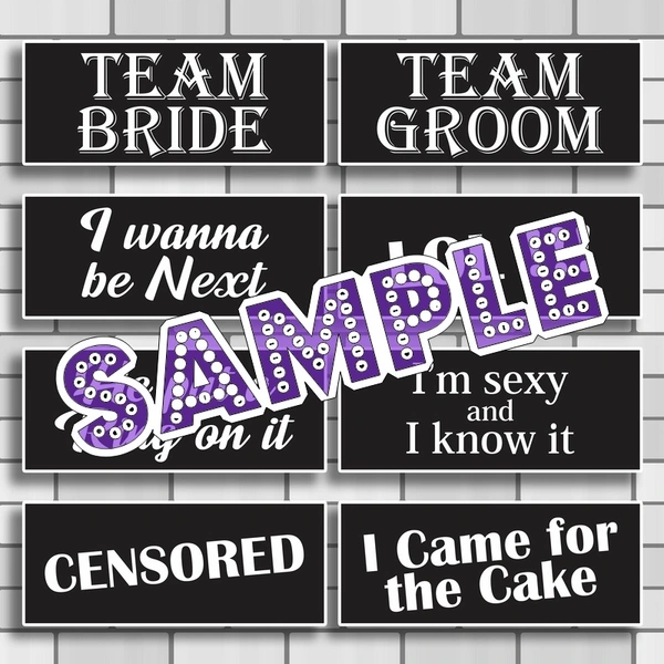 perty Wedding theme Props (list3392) - 12.2 x 8.9