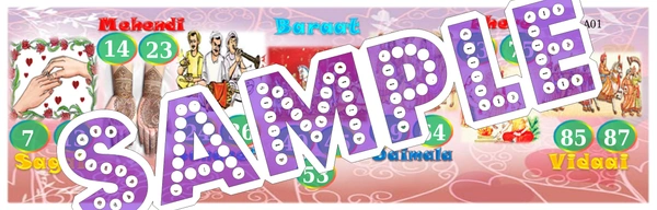 perty Wedding theme Tambola Housie (list262_4) - 24
