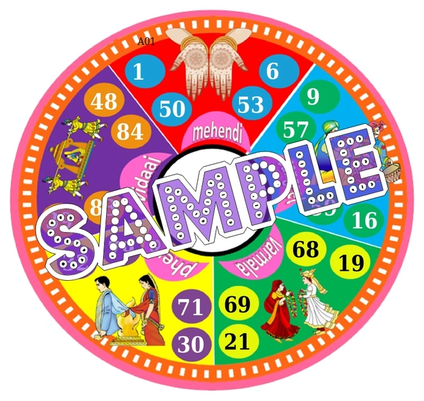 perty Wedding theme Tambola Housie (list2643_1) - 18