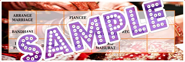 perty Wedding theme Tambola Housie (list3209_60) - 16