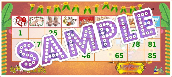 perty Wedding theme Tambola Housie (list3246_1) - 36