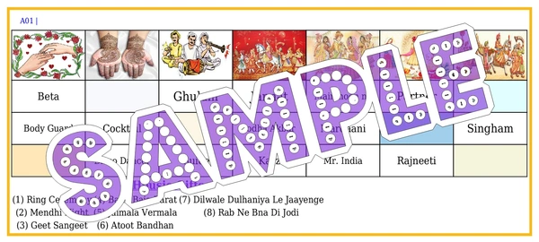 perty Wedding theme Tambola Housie (list401_1) - 18