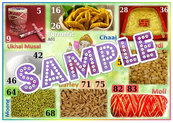 perty Wedding theme Tambola Housie (list407_3) - 48