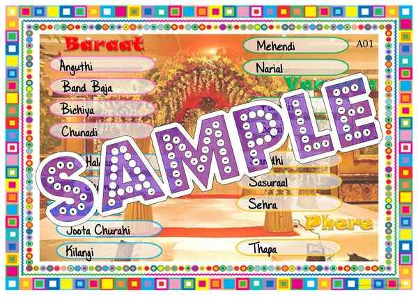 perty Wedding theme Tambola Housie (list599_1) - 48