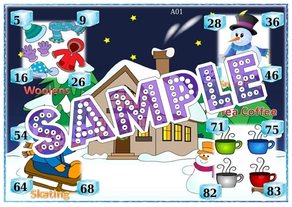 perty Winter theme Tambola Housie (list165_4) - 16