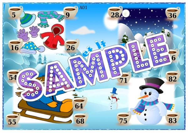 perty Winter theme Tambola Housie (list166_2) - 16