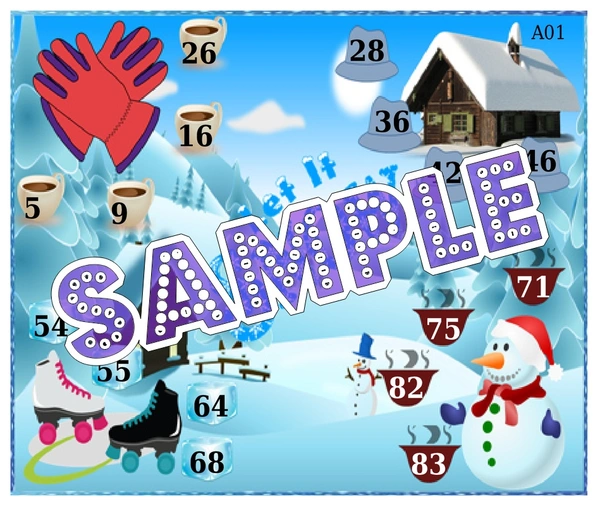 perty Winter theme Tambola Housie (list167_2) - 72